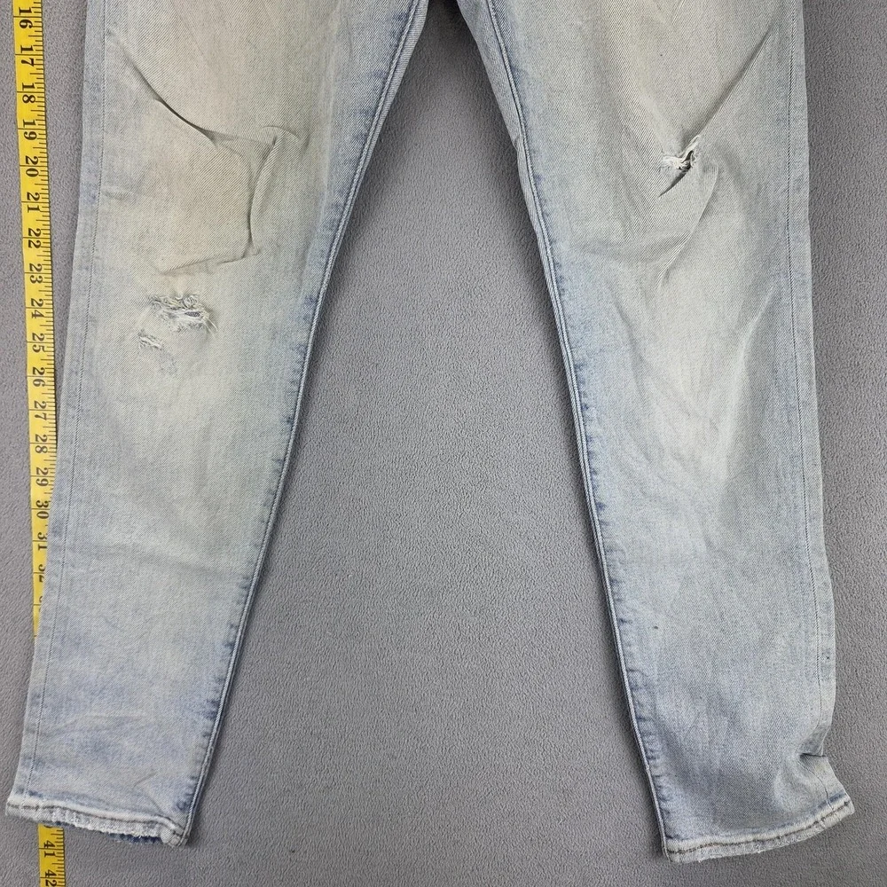 Levis Jeans Mens Blue Selvedge LVC Light Wash Thrashed Fits‎ 28x30